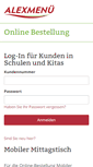 Mobile Screenshot of bestellung.alex-menue.de